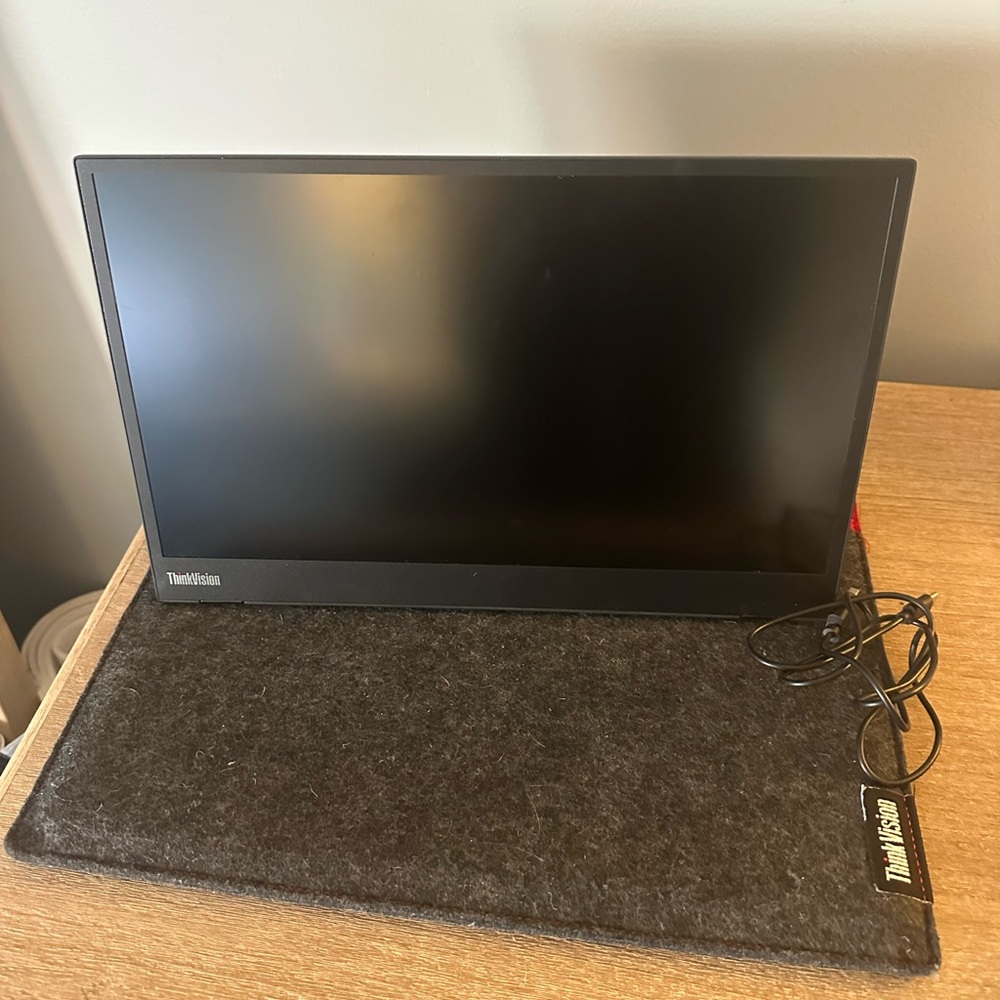 Lenovo ThinkVision M14d 14" Portable Monitor — Excellent Condition